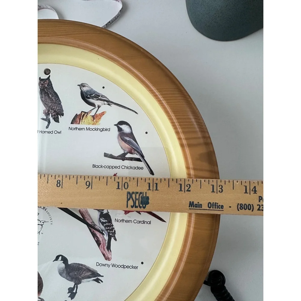 National Audubon Society Singing Bird Wall Clock 13